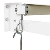 foldemarkise manuel betjening 3,5x2,5 m stof aluminium creme
