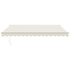 foldemarkise manuel betjening 4x3 m stof aluminium creme
