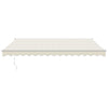foldemarkise manuel betjening 4,5x3 m stof aluminium creme