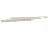 foldemarkise manuel betjening 4,5x3 m stof aluminium creme