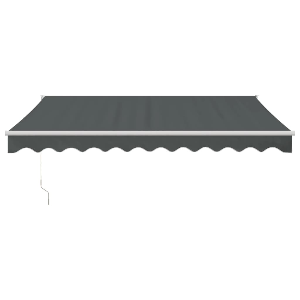 foldemarkise 3,5x2,5 m stof og aluminium antracitgrå