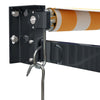 foldemarkise 4,5x3 m stof og aluminium gul og hvid