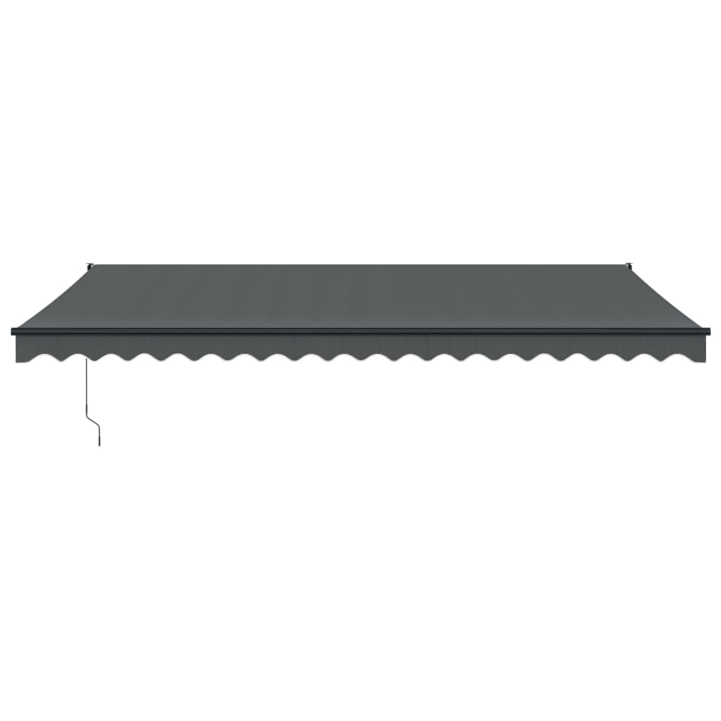foldemarkise 5x3 m stof og aluminium antracitgrå