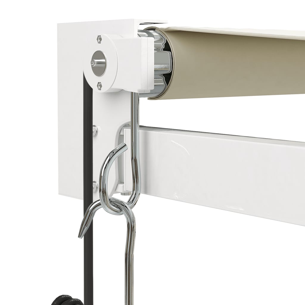 foldemarkise 5x3 m automatisk betjening cremefarvet