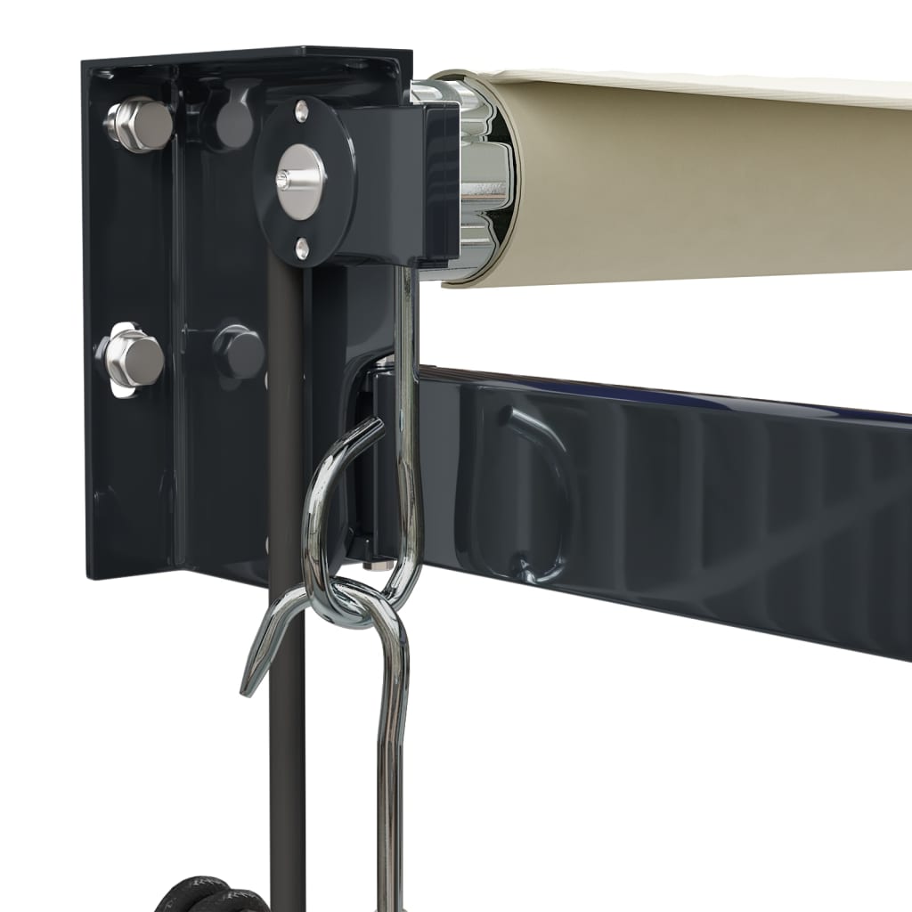 foldemarkise 3,5x2,5 m automatisk betjening cremefarvet
