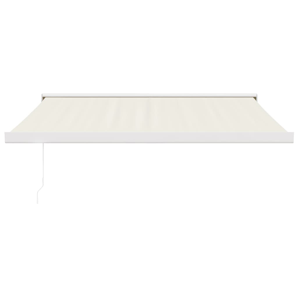 foldemarkise manuel betjening 3x2,5 m stof aluminium creme