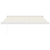 foldemarkise manuel betjening 3x2,5 m stof aluminium creme