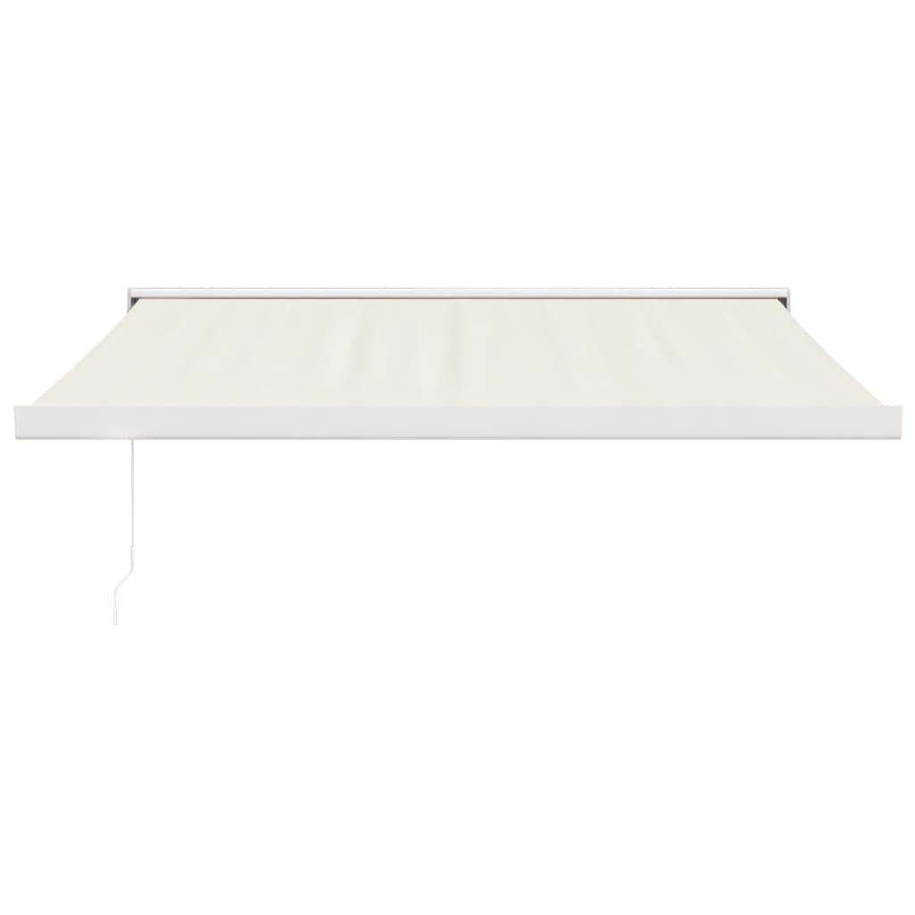 foldemarkise manuel betjening 3,5x2,5 m stof aluminium creme