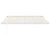 foldemarkise manuel betjening 3,5x2,5 m stof aluminium creme