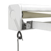 foldemarkise manuel betjening 3,5x2,5 m stof aluminium creme