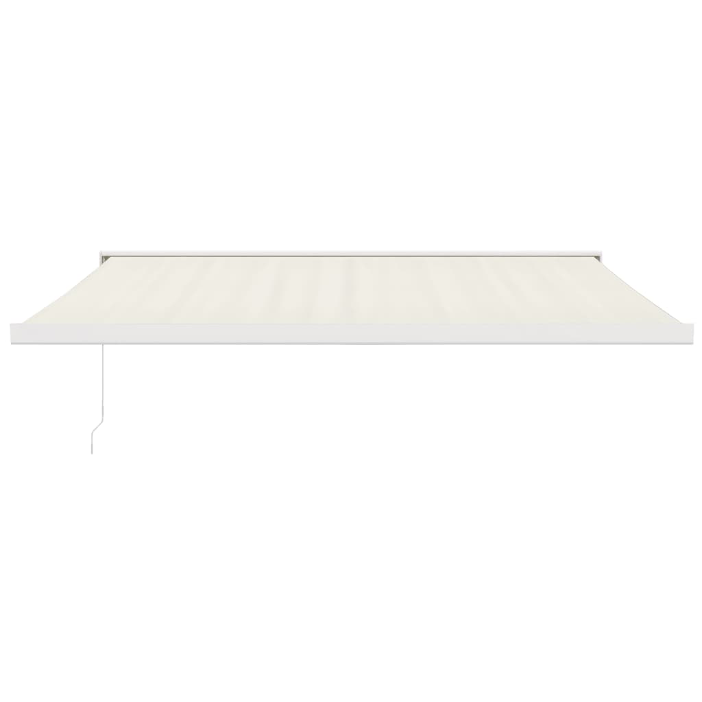 foldemarkise manuel betjening 4x3 m stof aluminium creme