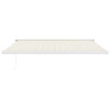 foldemarkise manuel betjening 4x3 m stof aluminium creme