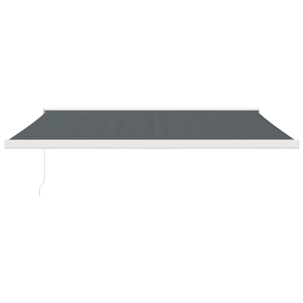 foldemarkise 4x3 m stof og aluminium antracitgrå