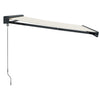 foldemarkise manuel betjening 3,5x2,5 m stof aluminium creme