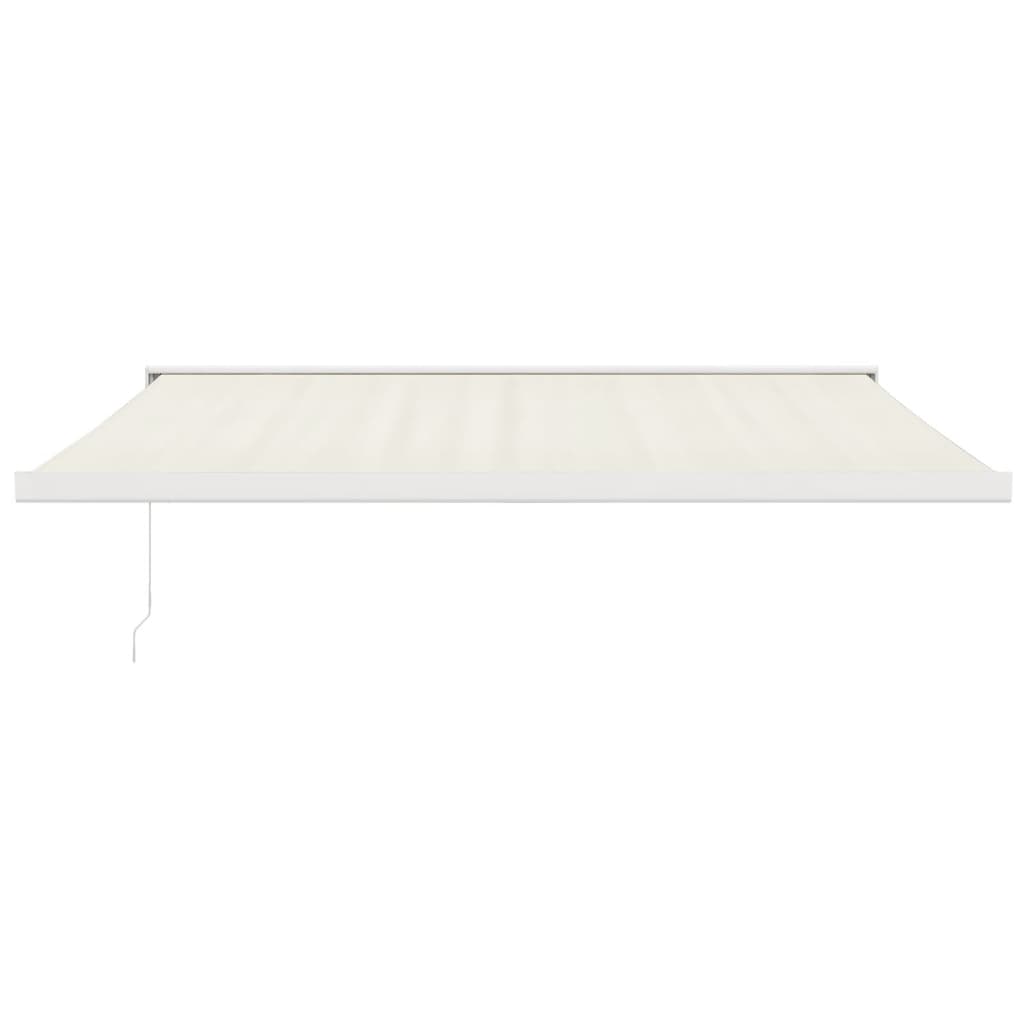 foldemarkise 4x3 m stof og aluminium cremefarvet