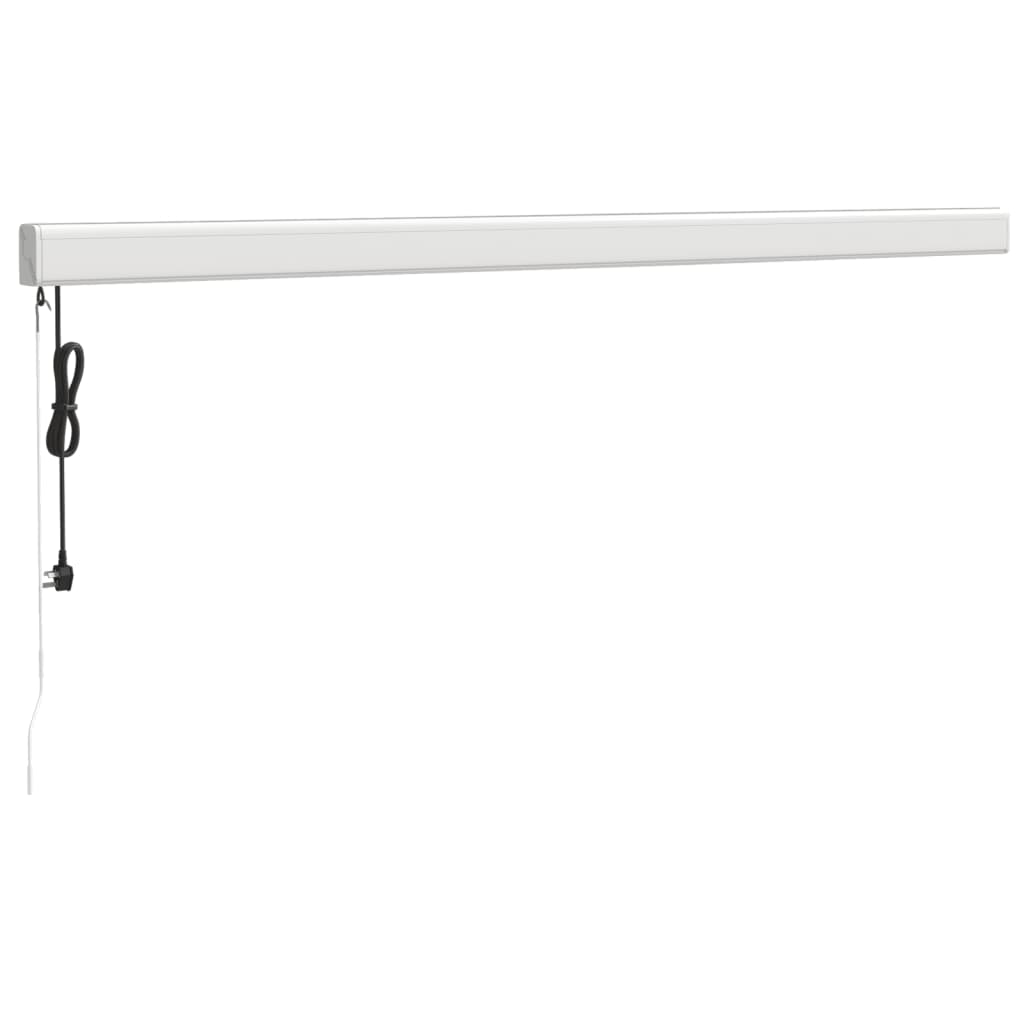 foldemarkise 4,5x3 m stof og aluminium gul og hvid