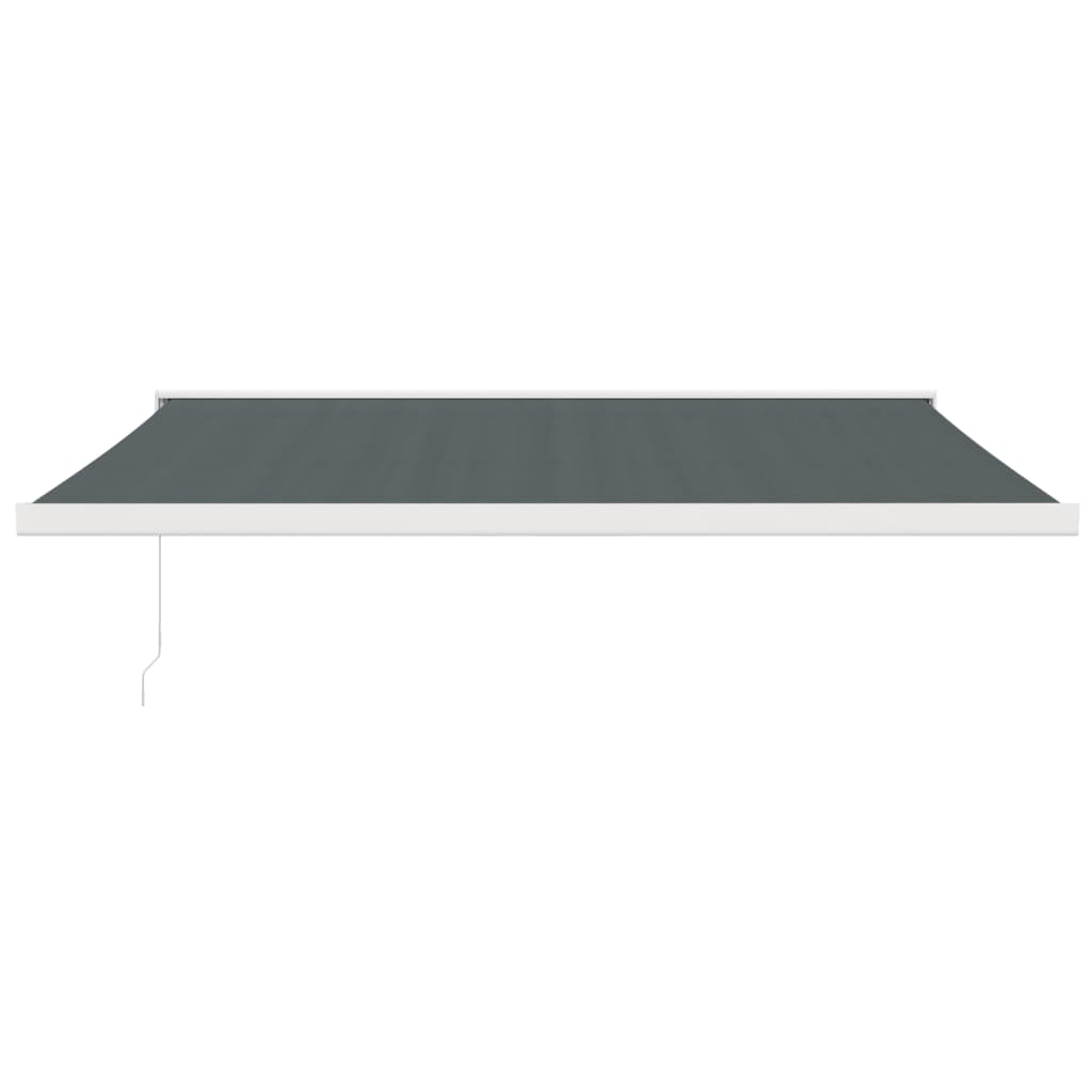foldemarkise 4x3 m stof og aluminium antracitgrå