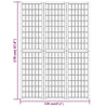 3-panels rumdeler 120x170 cm foldbar japansk stil