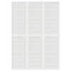 3-panels rumdeler 120x170 cm foldbar japansk stil hvid
