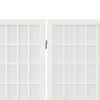 3-panels rumdeler 120x170 cm foldbar japansk stil hvid