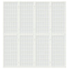 4-panels rumdeler 160x170 cm foldbar japansk stil hvid