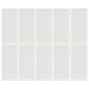 5-panels rumdeler 200x170 cm foldbar japansk stil hvid