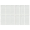 6-panels rumdeler 240x170 cm foldbar japansk stil hvid
