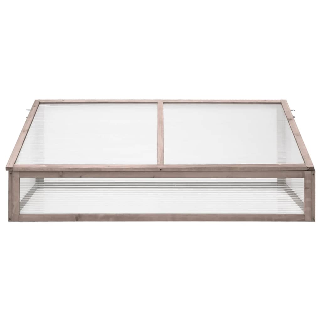 drivhus 110x58,5x39 cm grantræ grå