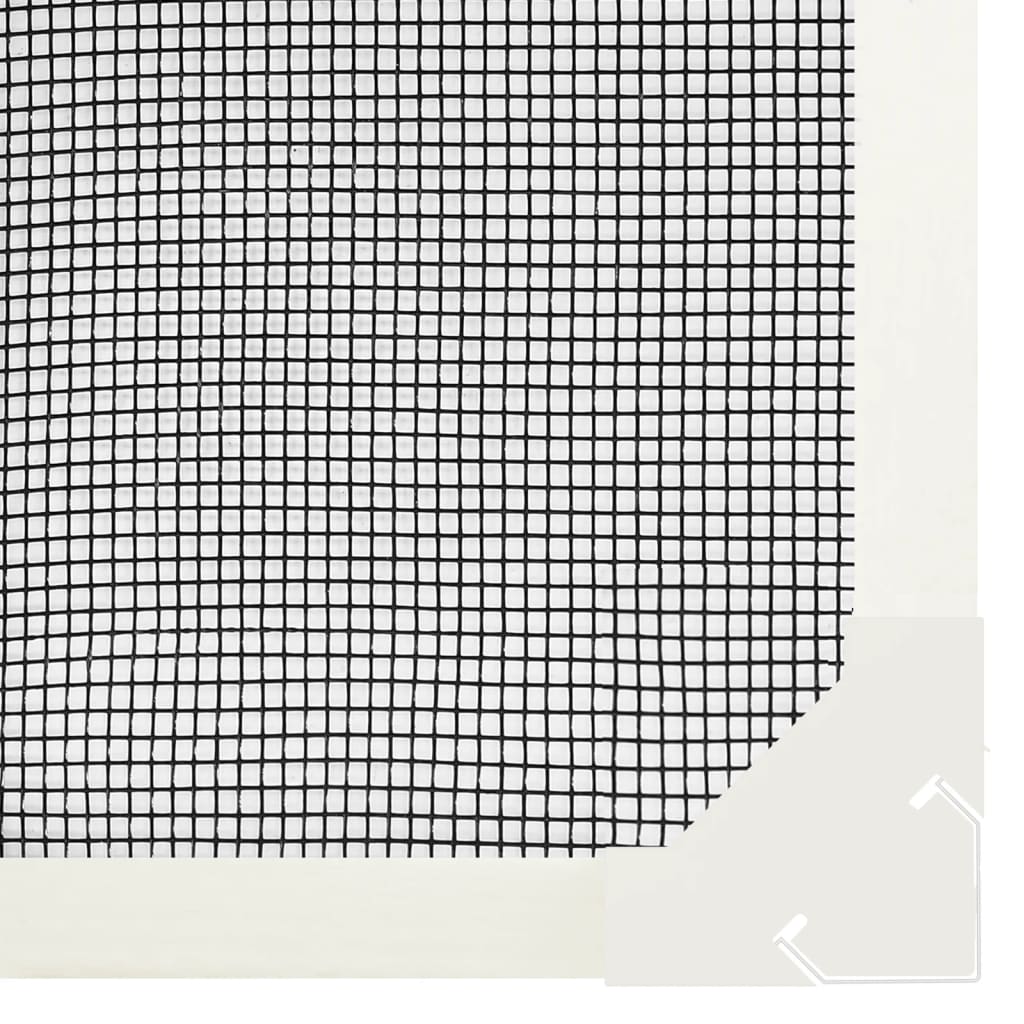 magnetisk insektnet til vinduer 120x140 cm hvid