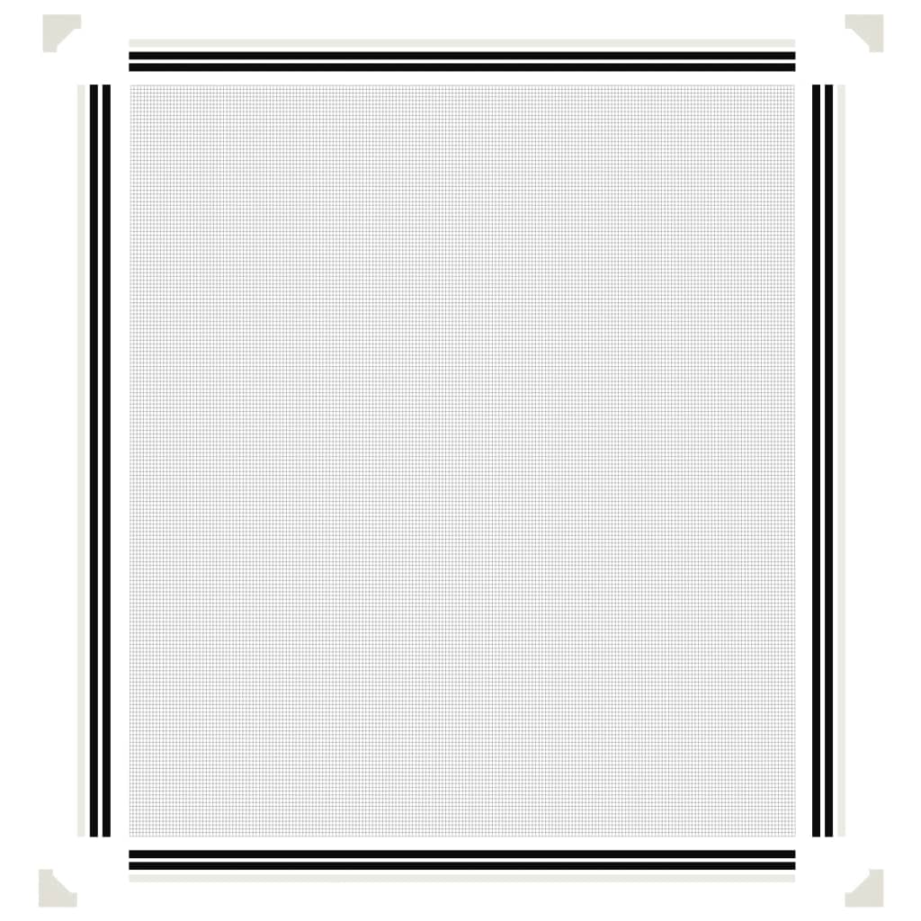 magnetisk insektnet til vinduer 120x140 cm hvid