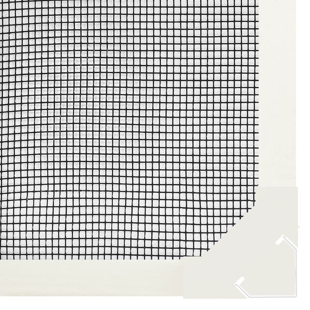 magnetisk insektnet til vinduer 130x150 cm hvid
