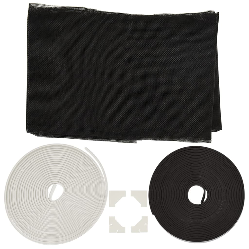 magnetisk insektnet til vinduer 130x150 cm hvid