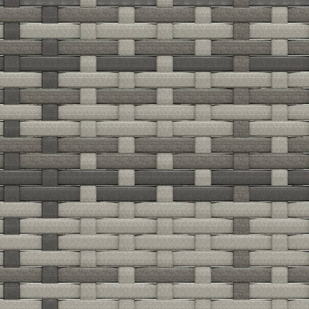 loungesæt til haven 2 dele med hynder polyrattan grå