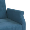 sovesofa med hynder velour blå