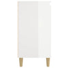 sengeborde 2 stk. 40x35x70 cm konstrueret træ hvid højglans