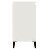 sengebord 40x35x70 cm konstrueret træ hvid