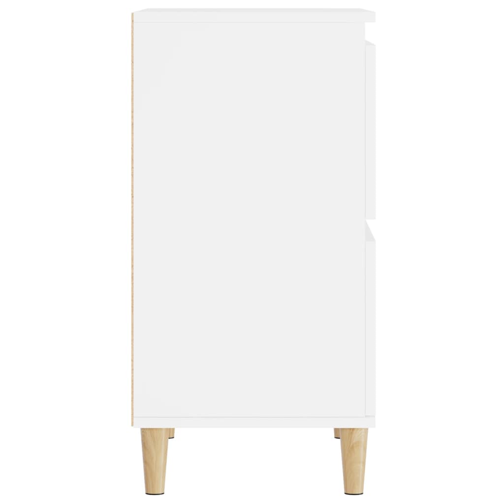 skænk 60x35x70 cm konstrueret træ hvid