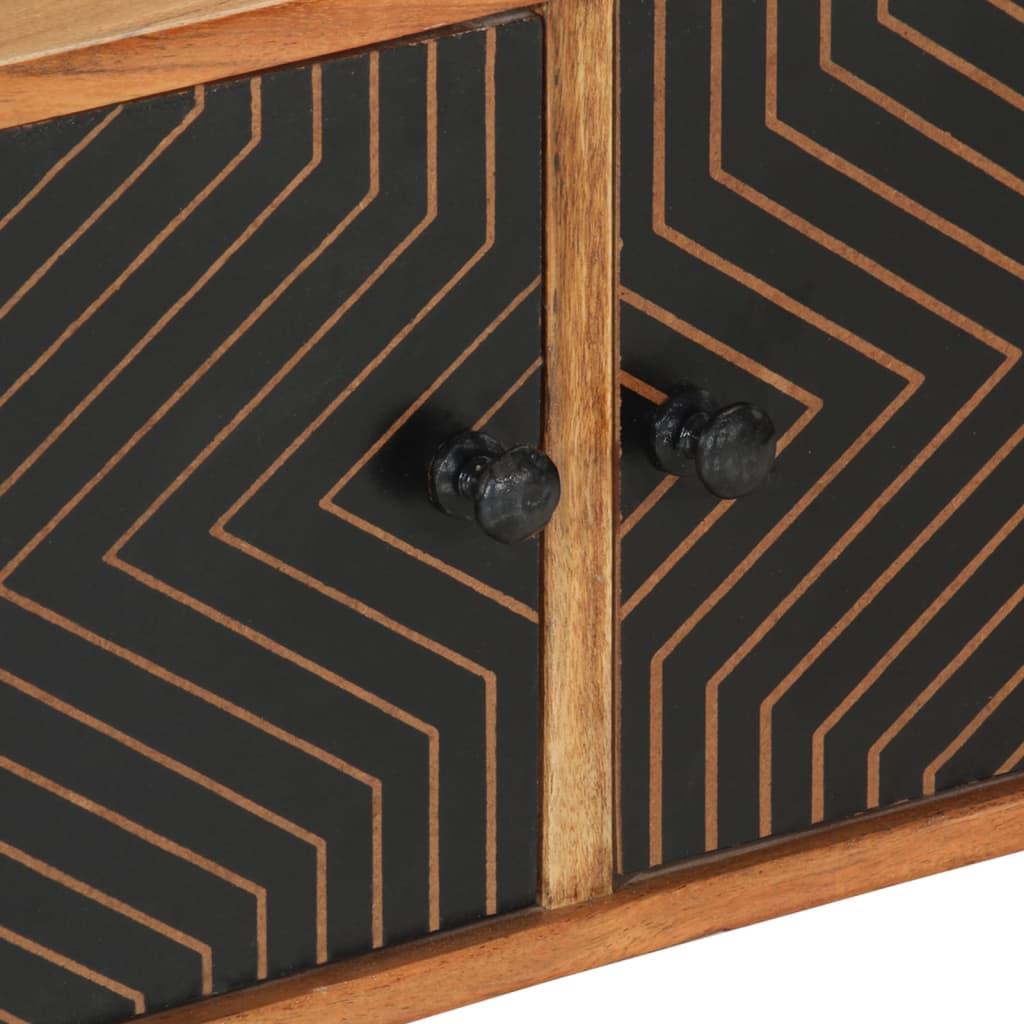 tv-bord 112x30x40 cm massivt akacietræ