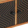 tv-bord 112x30x40 cm massivt akacietræ