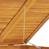 tredobbelt skraldespandsskur 210x89x117 cm massivt akacietræ