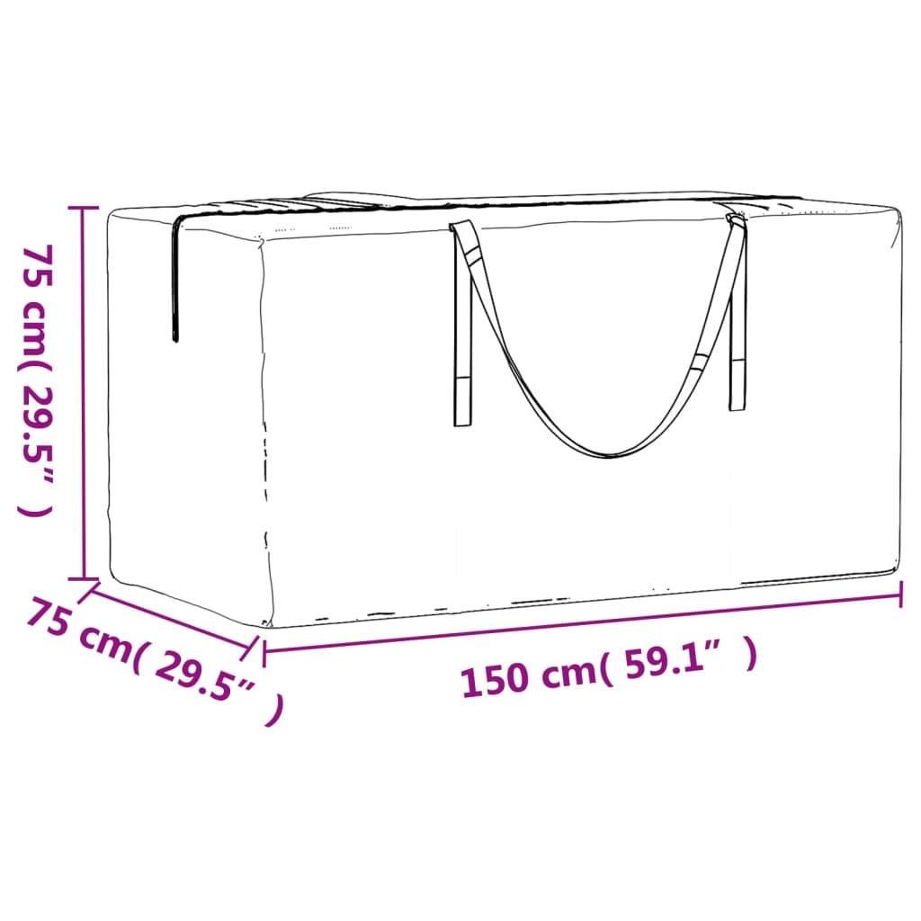 hyndeposer 2 stk. 150x75x75 cm polyethylen sort