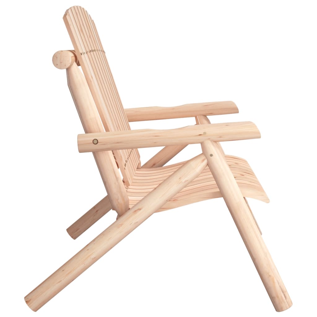 2-personers havebænk 119x85x98 cm massivt grantræ