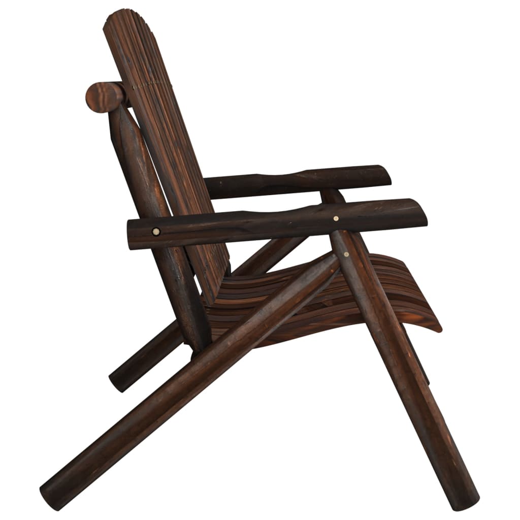 2-personers havebænk 119x85x98 cm massivt grantræ