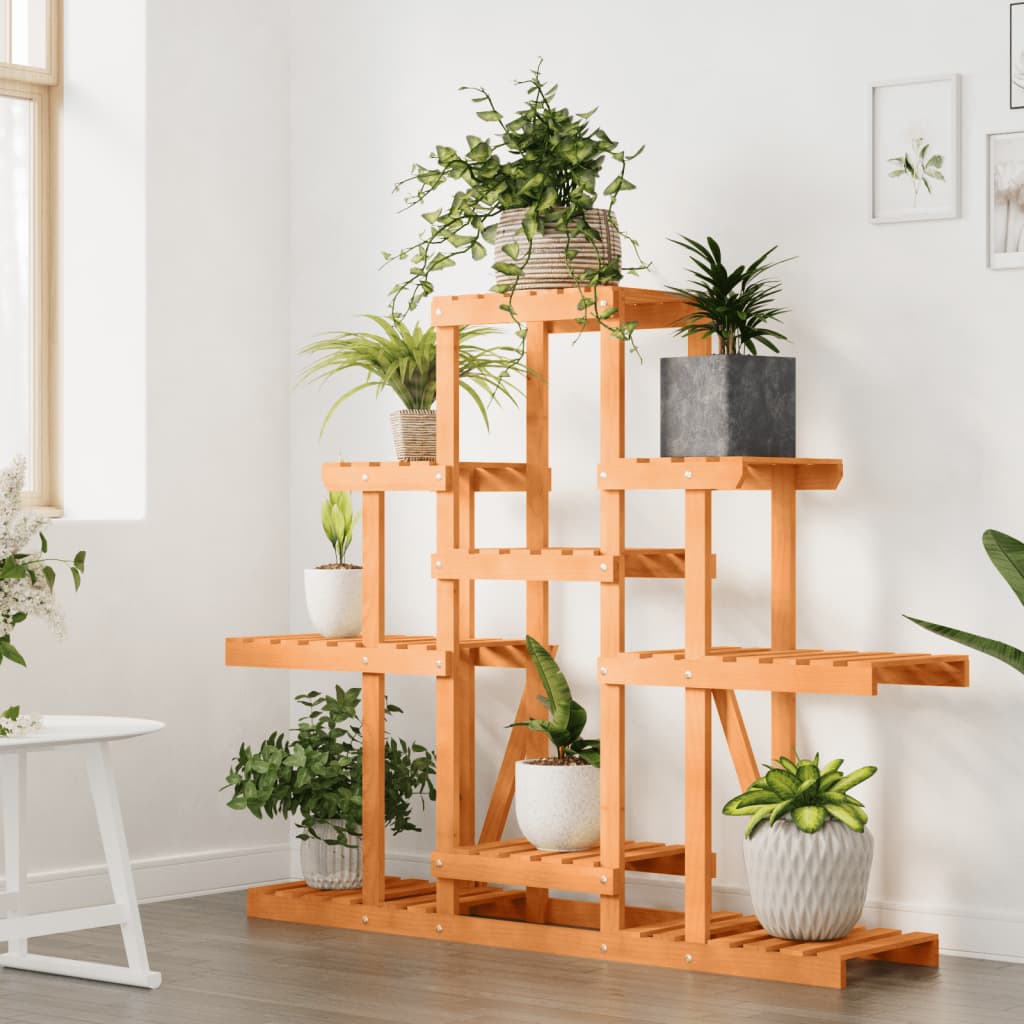 blomsterstativ 110x25x98 cm massivt fyrretræ