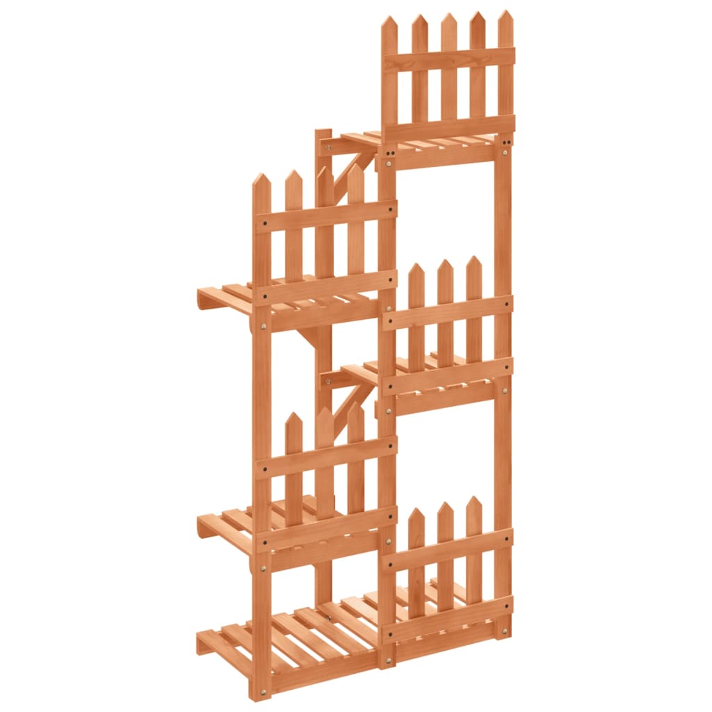 blomsterstativ 60x25x130 cm massivt fyrretræ