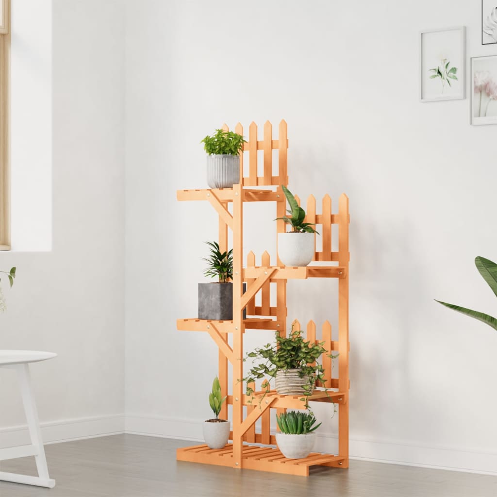 blomsterstativ 60x25x130 cm massivt fyrretræ