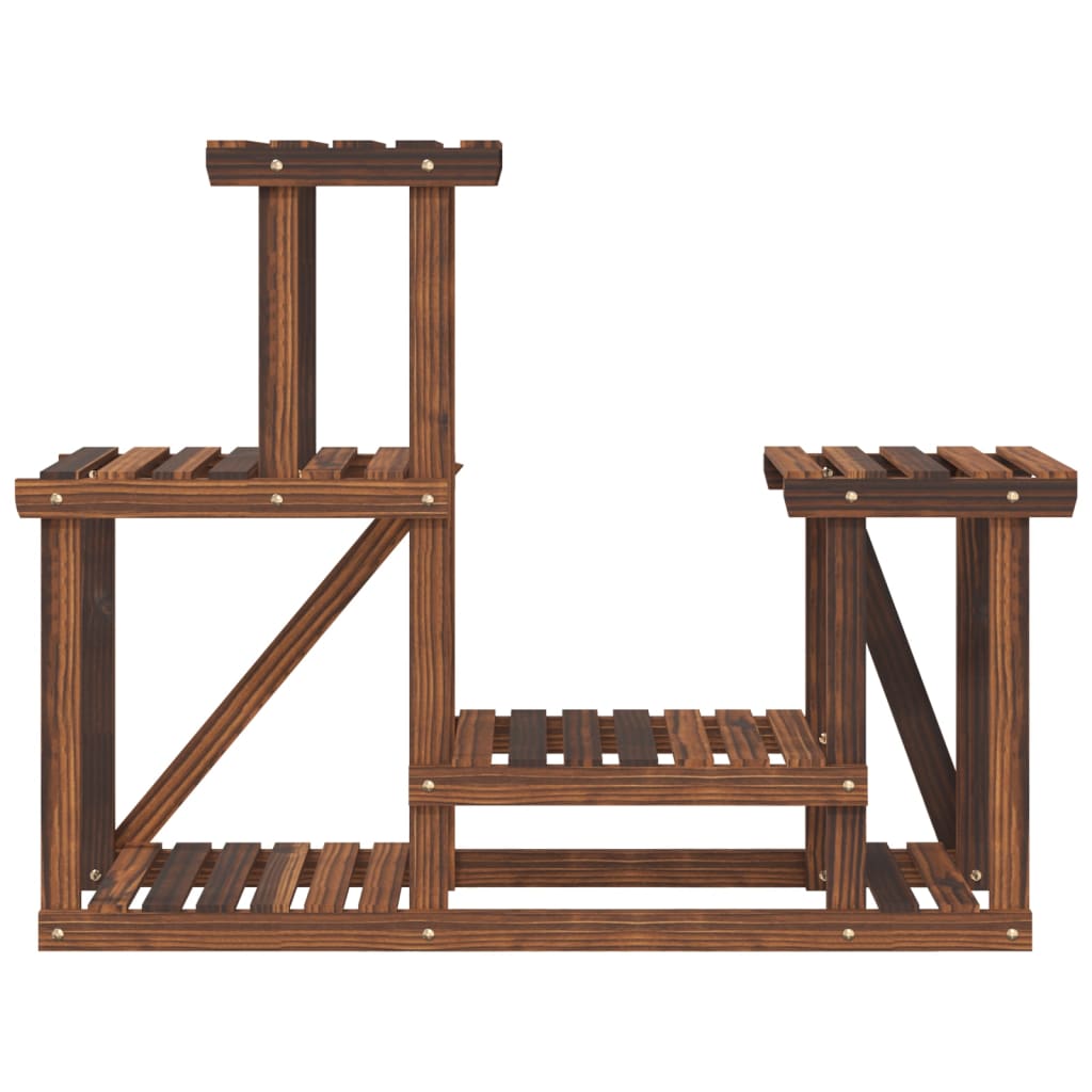 blomsterstativ 90x25x73,5 cm massivt fyrretræ