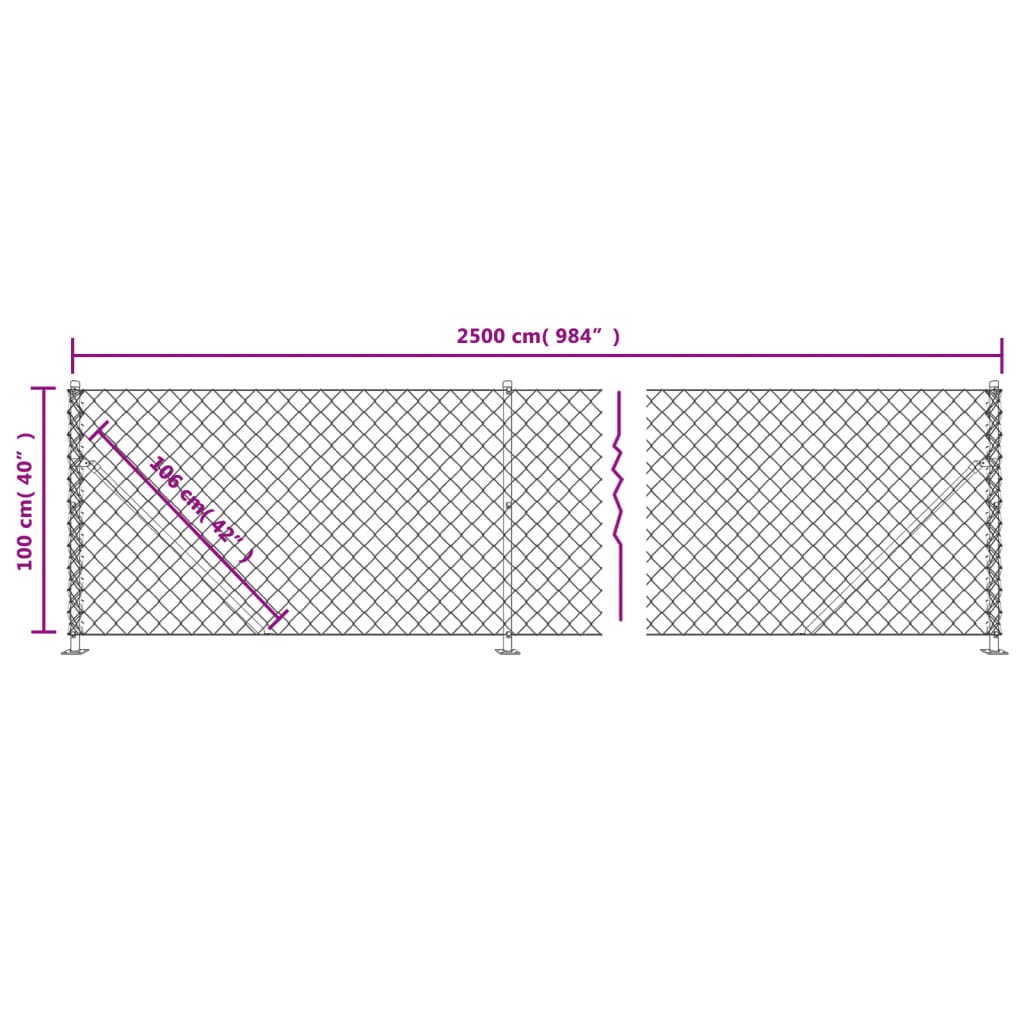 trådhegn med flange 1x25 m grøn