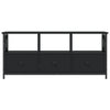 tv-bord 102x33x45 cm konstrueret træ og jern sort