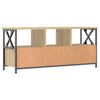 tv-bord 102x33x45 cm konstrueret træ og jern sonoma-eg